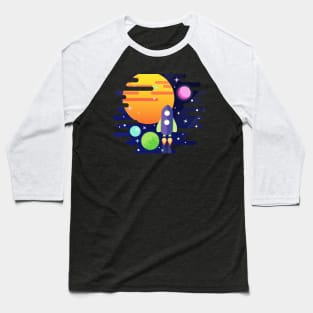 Space Travel Adventure Baseball T-Shirt